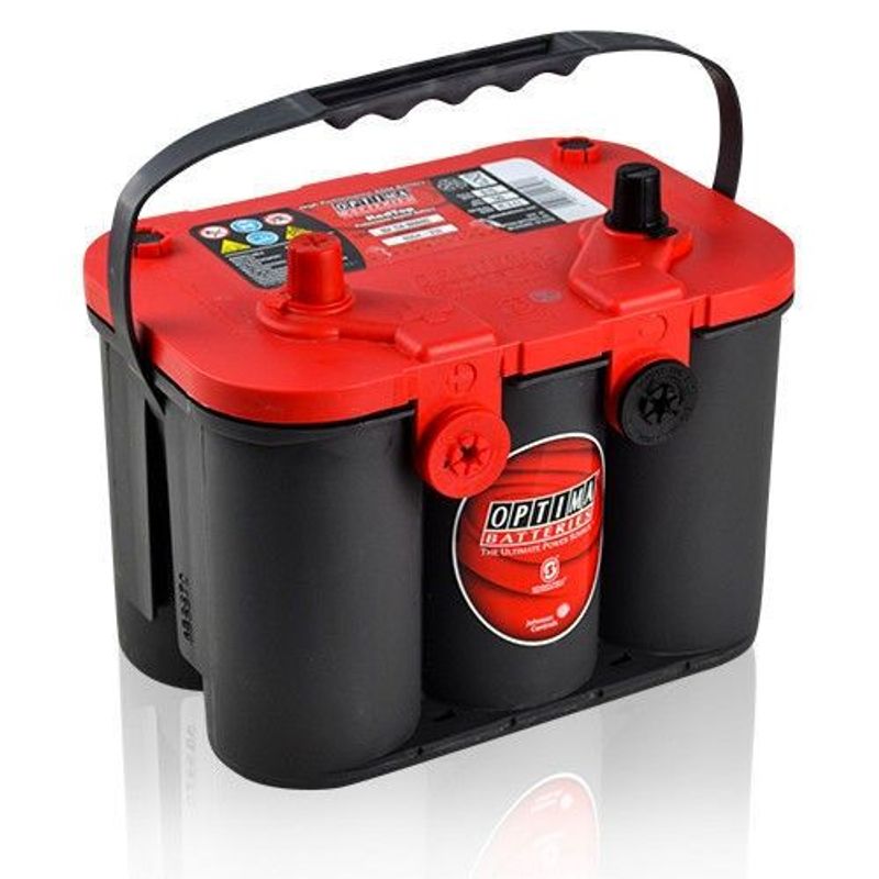 Optima RedTop AGM RT-U 4.2L Sidepol 12V 50Ah startstrøm 815CCA