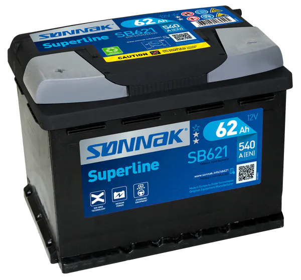 Hovedbilde Sønnak Superline SB621 62Ah ...