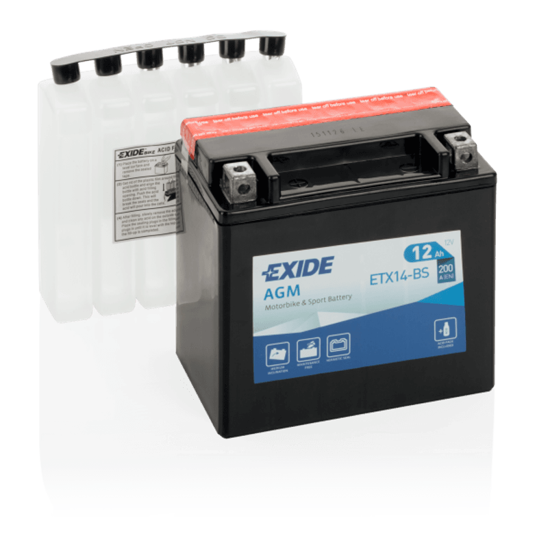 4597 EXIDE MC ETX14-BS