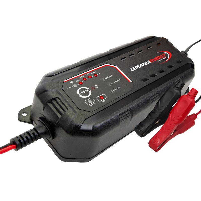Lemania 12/24v 7A MODERNE BATTERILADER for både 12V og 24V