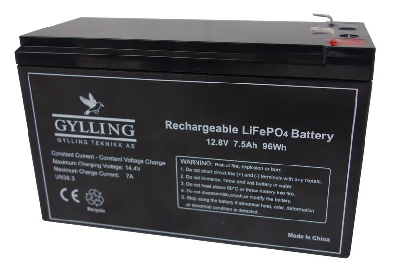 Litiumbatteri LiFePo4  BST FAE1275 12.8V 7.8Ah UN38.3 99.84W/h