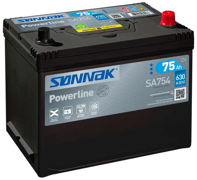 Hovedbilde Sønnak Powerline SA754 75Ah
