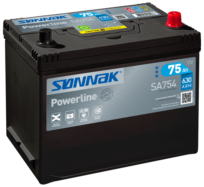 Sønnak Powerline SA754 75Ah