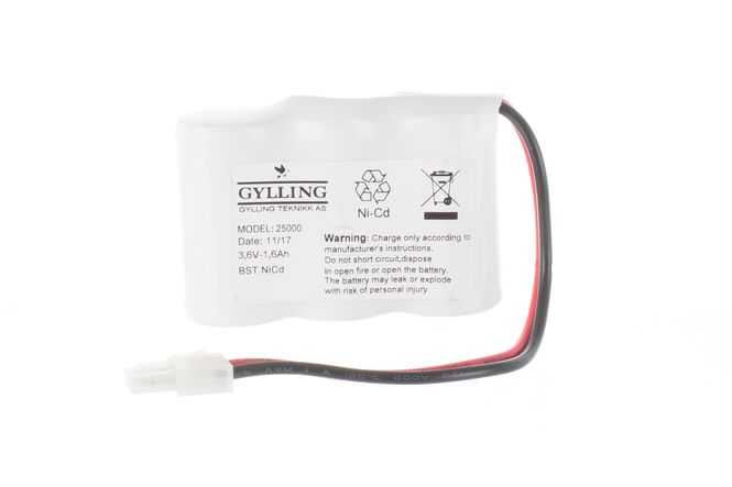 Hovedbilde NØDLYSBATTERI. 25000 BST 3.6V ...