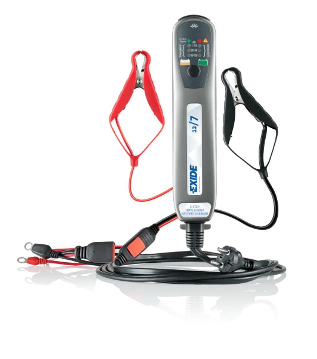EXIDE Batterilader 12/7 - Smartlader 12V. 7Ah. for batterier inntil 150Ah 