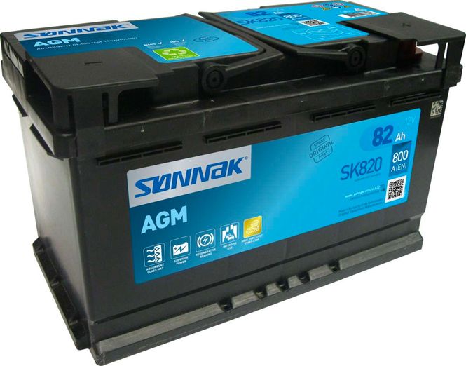 Hovedbilde Sønnak AGM SK820 82Ah. Høy ...