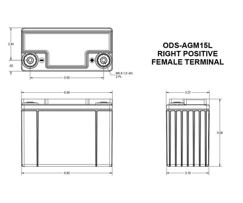 ODYSSEY Extreme AGM ODS-AGM15L 12V 13Ah